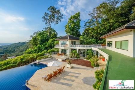 Panoramic Ocean and Lush Mountain Views from this Three Bedroom in Nai Thon
