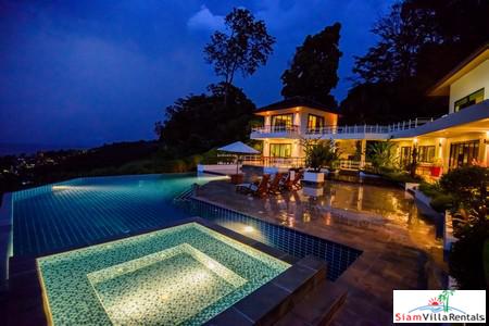 Panoramic Ocean and Lush Mountain Views from this Three Bedroom in Nai Thon