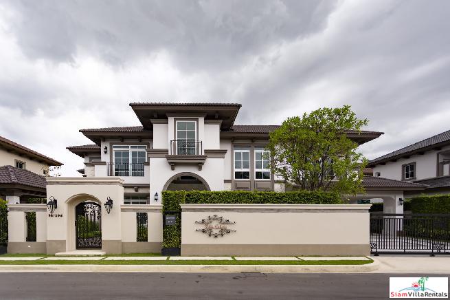 Nantawan Bangna| New Two Storey Four Bedroom House Situated on a Corner Lot in Bangna-0