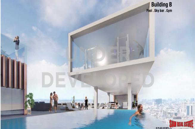 Two Bedroom Duplex Development Built 500 M. from New Orange MRT Line in Rama 9
