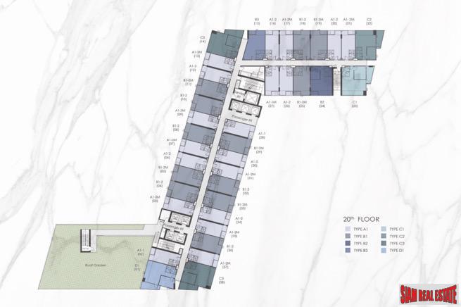Two Bedroom Duplex Development Built 500 M. from New Orange MRT Line in Rama 9