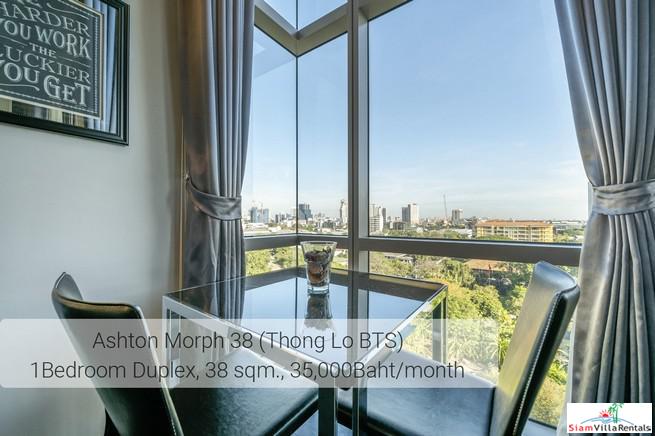 Ideo Morph 38 | Ultra Modern Two Storey Duplex with Extra High Ceilings in Thong Lo, Pet friendly-13
