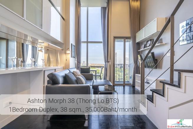 Ideo Morph 38 | Ultra Modern Two Storey Duplex with Extra High Ceilings in Thong Lo, Pet friendly-5