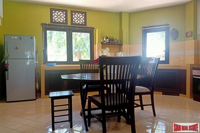 Large Private Four Bedroom House with Pool for Rent on One Rai of Land in Chalong-5