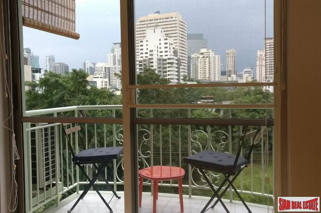 Rain Tree Villa | Recently Renovated Two Bedroom Condo with Two Balconies in Thong Lo