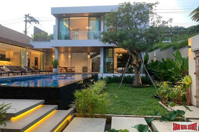 New Modern Four Bedroom Private Pool Villa for Sale in a Quiet Rawai Residential Area