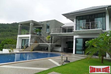 Cool, Modern Six Bedroom Home with Pool and Sea Views in Rawai