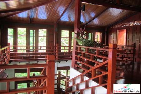 Beautiful Modern Teak House for Rent in the Nai Harn Hills-2