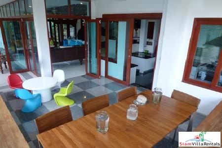 Beautiful Modern Teak House for Rent in the Nai Harn Hills-3